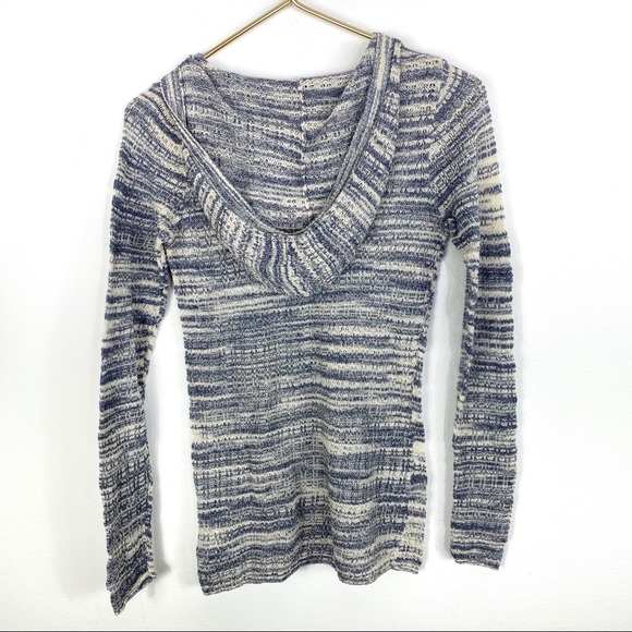 Columbia Lightweight Knit V Neck Hoodie Size XS - Picture 2 of 7